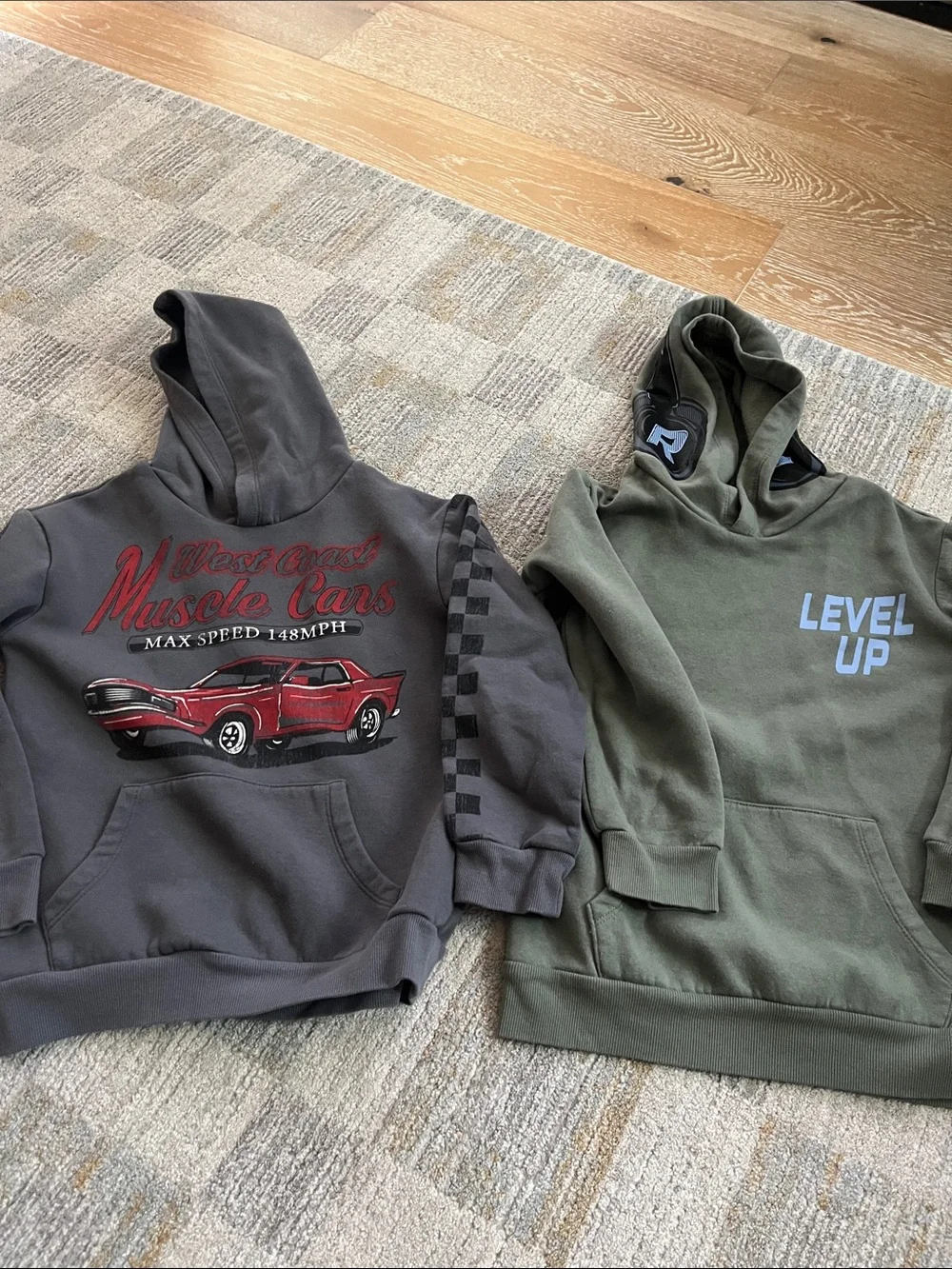 Lot of 4 boys M 8 hoodie John Deere target art class grey zip up pullover